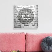 破壊されていない聖書の聖句を捨てる キャンバスプリント (インサイチュ (リビング))