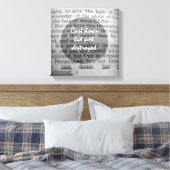 破壊されていない聖書の聖句を捨てる キャンバスプリント (インサイチュ (寝室))