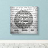 破壊されていない聖書の聖句を捨てる キャンバスプリント (インサイチュ (ウッドフロア))