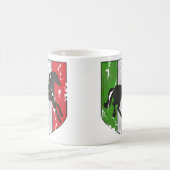 破壊される馬が付いているイタリアンな頂上を見ます コーヒーマグカップ (中央)