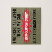 破壊のダービーの粉砕あなたの車 ジグソーパズル (縦)