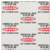 破壊のダービーの粉砕あなたの車 ファブリック (見本)