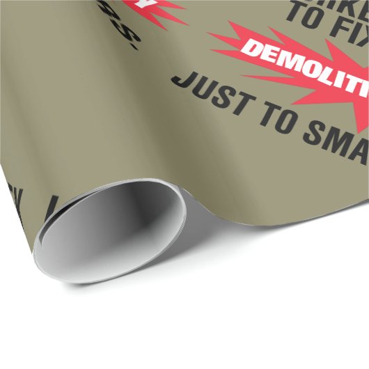 破壊のダービーの粉砕あなたの車 ラッピングペーパー (ロールコーナー)