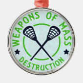 破壊のラクロスの武器 メタルオーナメント (正面)