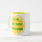 破壊のレモンZester! ツートーンマグカップ (正面左)