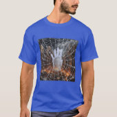 破壊ストップと戦争抽象芸術クモWeb Tシャツ (正面)