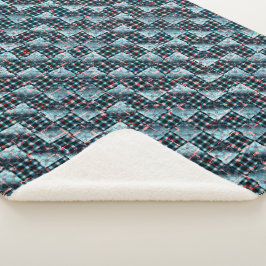 破壊モザイクにさらされた湾曲チェスの正方形 シェルパブランケット