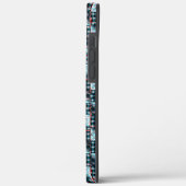 破壊モザイクにさらされた湾曲チェスの正方形 Case-Mate iPhoneケース (裏面 / 左)