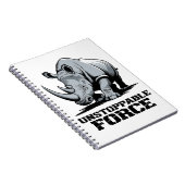 破壊不可能なRhino：強さとパワーを解き放つ ノートブック (右側)