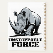 破壊不可能なRhino：強さとパワーを解き放つ プランナー手帳 (裏面)