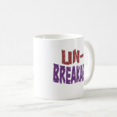 破壊不能はっきりしたで耐障害性のあるタイポグラフィ コーヒーマグカップ (正面右)