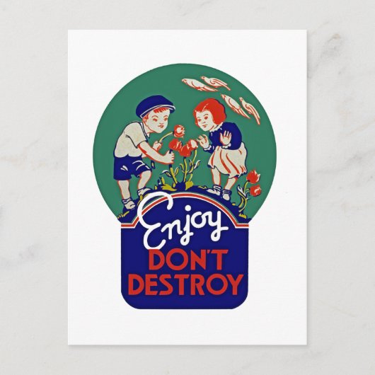 破壊楽しむしない ポストカード (正面)