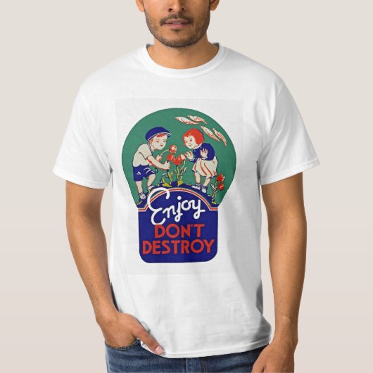 破壊楽しむしない Tシャツ (正面)