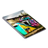 破壊美しいグラフィティカラフル放棄 ノートブック (右側)