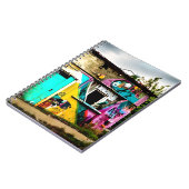 破壊美しいグラフィティカラフル放棄 ノートブック (左側)