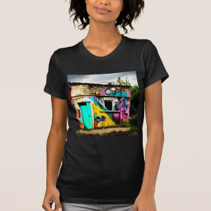 破壊美しいグラフィティカラフル放棄 Tシャツ
