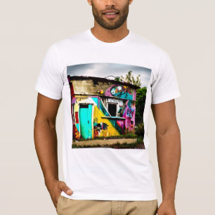 破壊美しいグラフィティカラフル放棄 Tシャツ