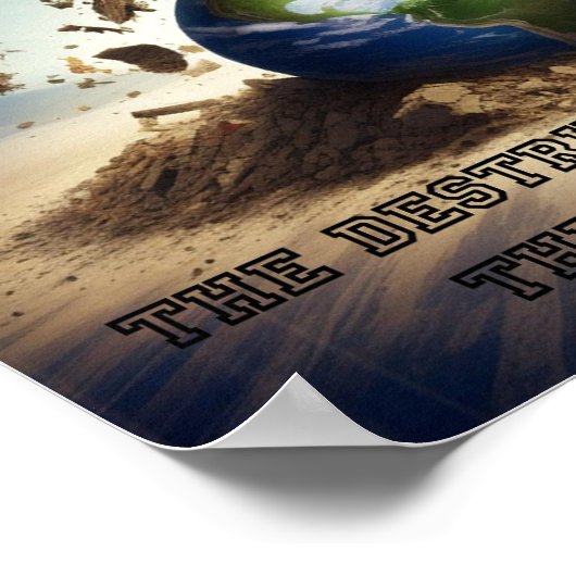 破壊 ポスター (角)