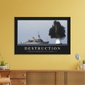 破壊：感動的引用文1 キャンバスプリント (インサイチュ (リビング))