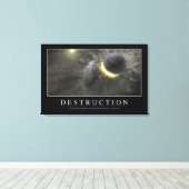 破壊：感動的引用文2 キャンバスプリント (インサイチュ (ウッドフロア))