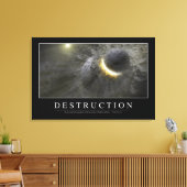 破壊：感動的引用文2 キャンバスプリント (インサイチュ (リビング))