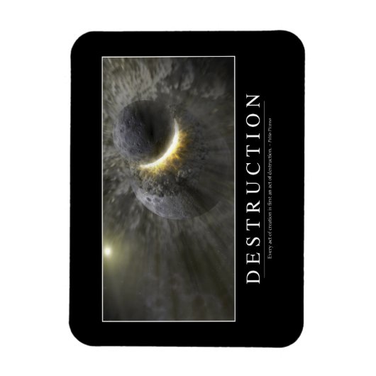 破壊:感動的引用文2 マグネット (縦)