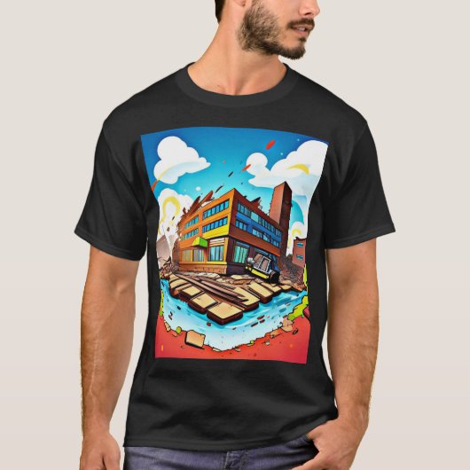 破壊 Tシャツ (正面)