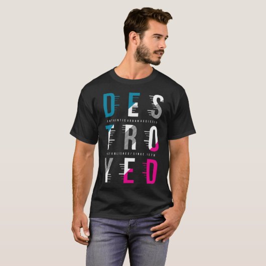 破壊 Tシャツ (正面フル)