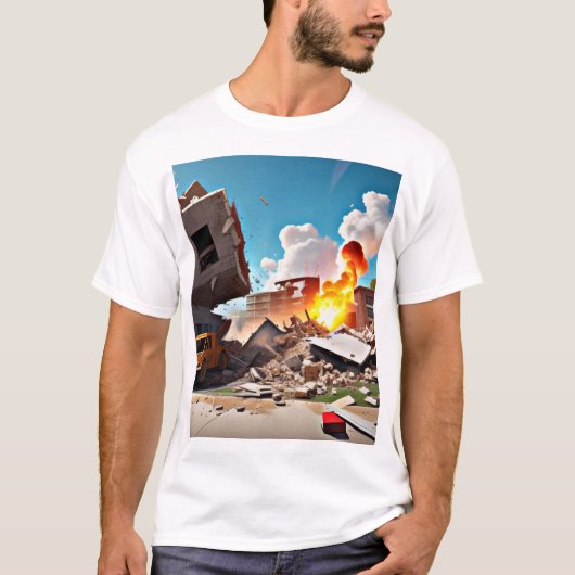 破壊 Tシャツ (正面)