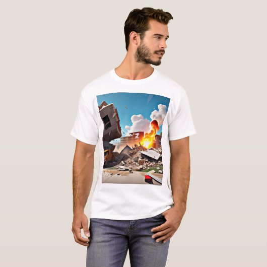 破壊 Tシャツ (正面フル)