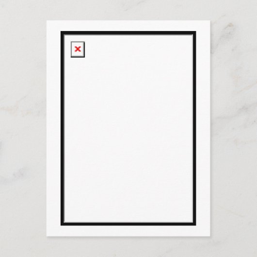 破損したイメージ ポストカード (正面)