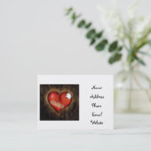 破損したハート/ハート名刺の修復 名刺 (スタンド正面)