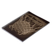 破損したバスケットボールの写真 ノートブック (左側)