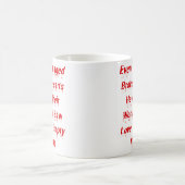 破損した壊れたハートにも価値のあるデザイン コーヒーマグカップ (中央)