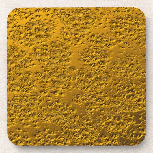 破損した金ゴールド コースター (正面)