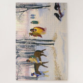 破損のファインアートのパズルの道 ジグソーパズル (縦)