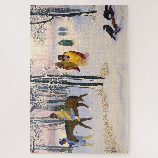 破損のファインアートのパズルの道 ジグソーパズル (縦)