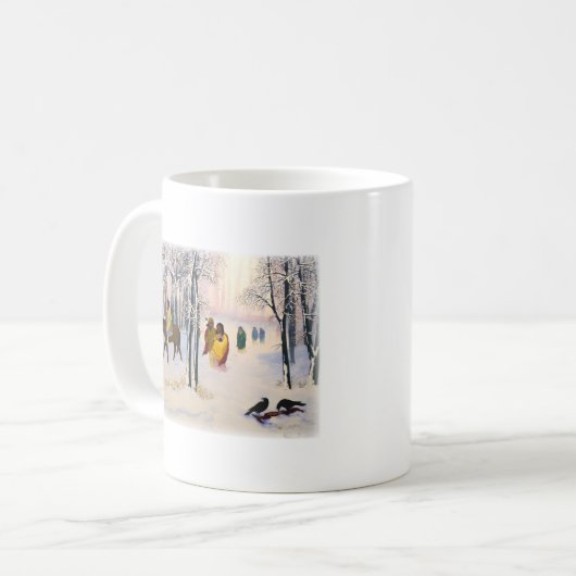 破損のファインアートのマグの道 コーヒーマグカップ (正面左)