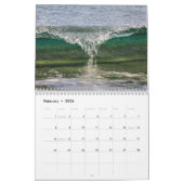 破損波の壁掛けカレンダー カレンダー (2月 2026)