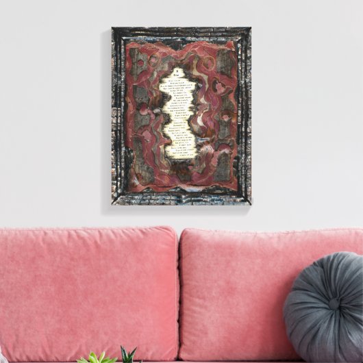 破損 キャンバスプリント (インサイチュ (リビング))