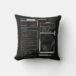 破損 – テクノ – ブルタリストストリートウェアデザイン クッション