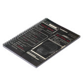 破損 – テクノ – ブルタリストストリートウェアデザイン ノートブック (左側)