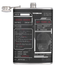 破損 – テクノ – ブルタリストストリートウェアデザイン フラスク