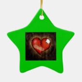 破損/修復ハートオーナメント セラミックオーナメント (裏面)