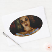 破損 楕円形シール (封筒)