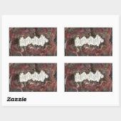 破損 長方形シール (シート)