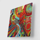 破断壁時計 スクエア壁時計 (傾斜)