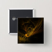 破断点抽象芸術アートボタン（四角） 缶バッジ (正面&裏面)