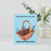 破格の言葉のかごはがき ポストカード (スタンド正面)