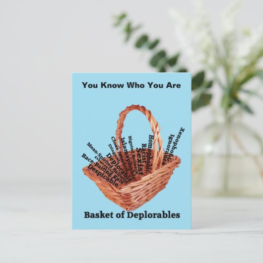 破格の言葉のかごはがき ポストカード (スタンド正面)